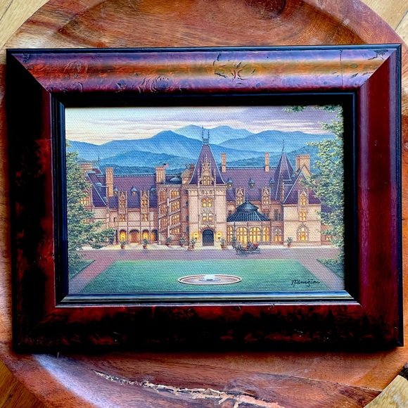 T. Pennington Biltmore Estate Framed Colored Pencil Signed Drawing - Picture 4 of 7